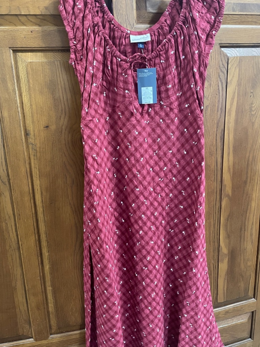 Universal Thread Red Floral full length dress NWT Sz. XS